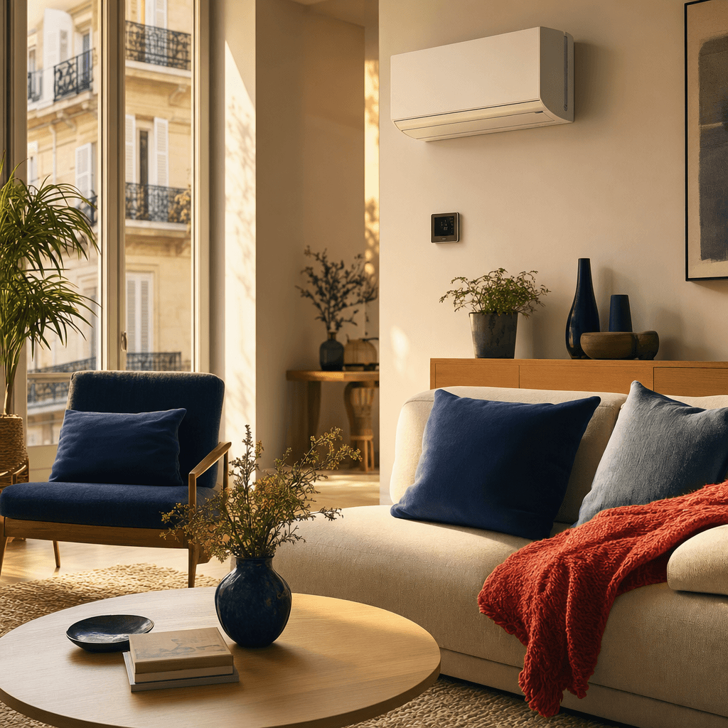 Famille dans une maison confortablement rénovée — isolation, chauffage performant et accompagnement MHF